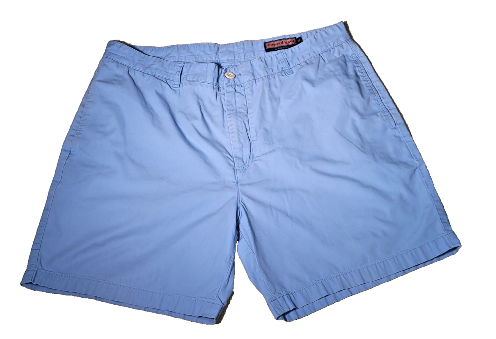 Vineyard Vines Shorts Mens 38 Light Blue Club Short Cotton Chino Classic Casual